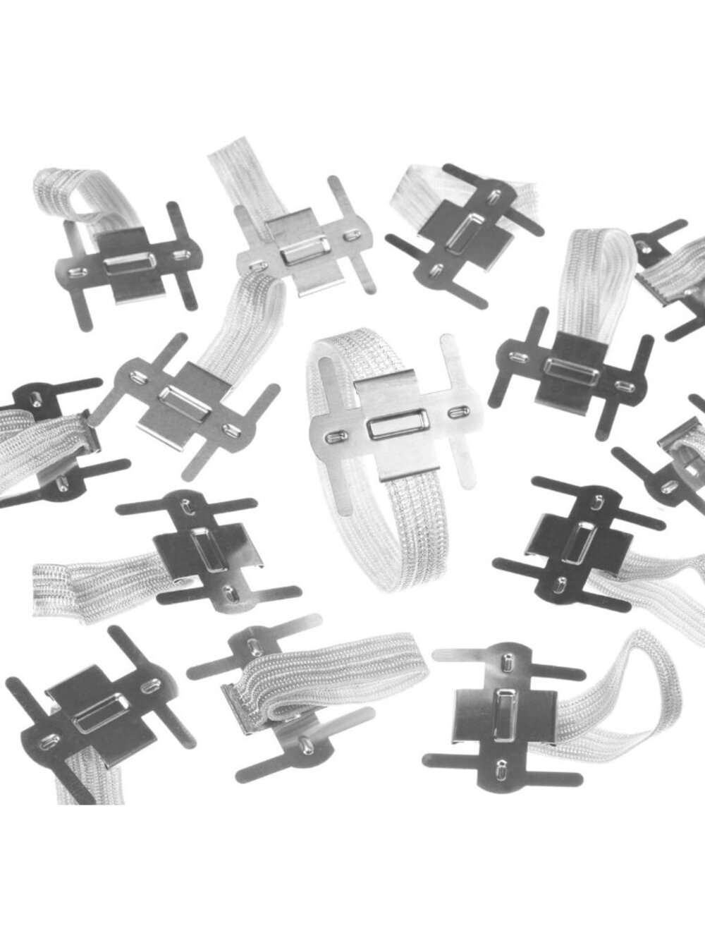 Elegant Silver Corsage Wristlet Bands - 144 Pack for Weddings & Events